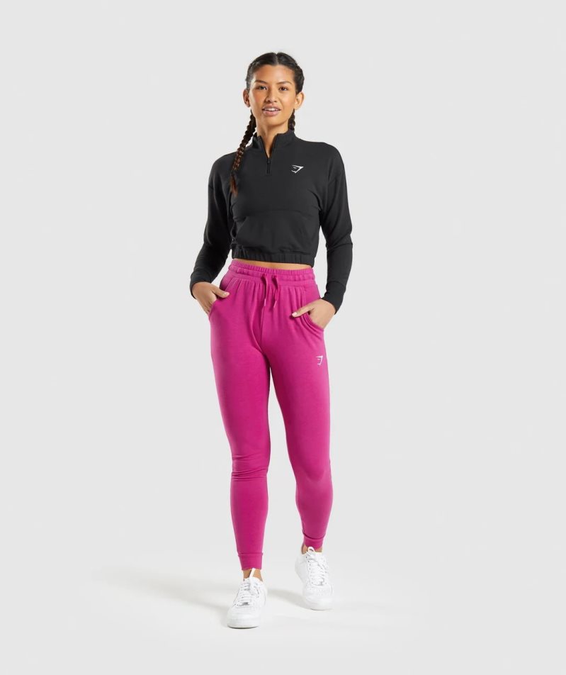 Women's Gymshark Training Pippa Sweatshirts Black | CA 71DNA3